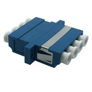  LC/LC Adaptor Quad Singlemode UPC SC Footprint, Blue