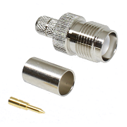 TNC RP Crimp Straight Jack LMR240 (solder pin)