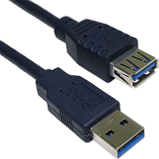 USB 3.0 Type A Male to Type A Female Cable