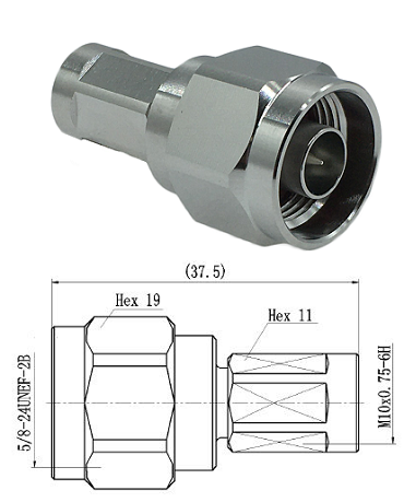  N Type Male to NEX10 Male Adapter