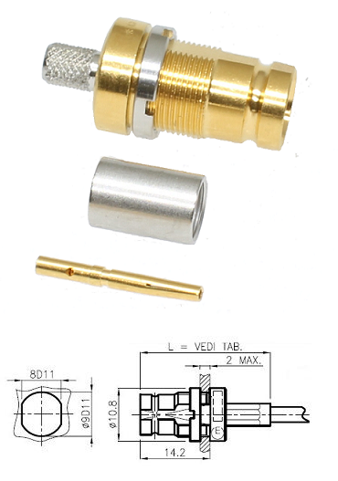 1.6/5.6 Bulkhead Jack RA7000