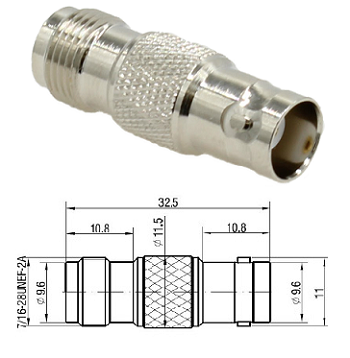 BNC Jack to TNC Jack Adaptor