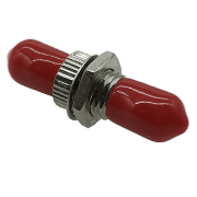 ST/ST Adaptor Singlemode Simplex (red caps)