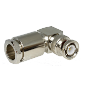 4). BNC Right-Angled Clamp Plugs