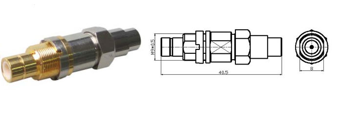 BT43 Bulkhead Plug - IDC In Line