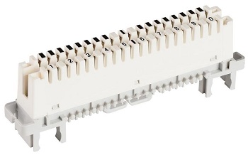 LSA-PLUS® Series 2 Disconnection Module, 10-pair, PROFIL mounting 60891121-02, 6089 1 121-02