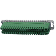 237A 10 pair Disconnect Strip (green/grey)