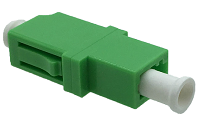 LC/LC Adaptor Simplex Singlemode APC, green