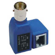 RJ45 - BNC Jack single channel balun Blue