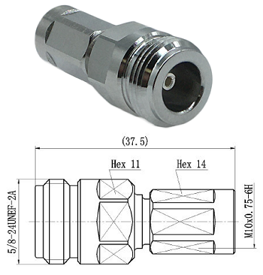  N Type Female to NEX10 Male Adapter