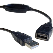 USB 2.0 Male-Female A-A Active Extension Cable