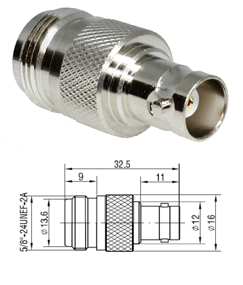 BNC Jack - N Type Jack