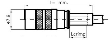 1.0/2.3 Crimp Plug L910/39 (1.2mm crimp)