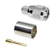 TNC RP Crimp Straight Plug LMR400 (solder pin)