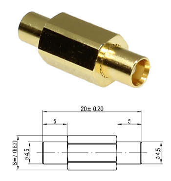 MCX Jack/Jack Adaptor