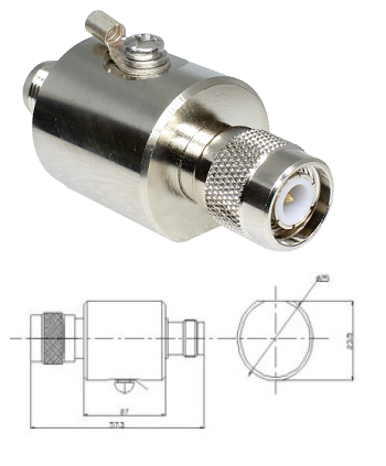 TNC Male/Female GDT Lighting Arrester (DC-3GHz) 230v