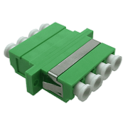  LC/LC Adaptor Quad Singlemode APC SC Footprint, Green