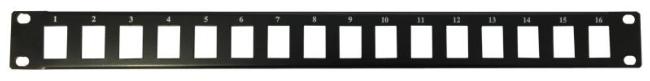 Modular A/V Patch Panel 16 Port, 1U