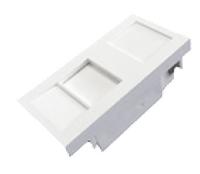 Insert Housing with Cover for Cat5e and Cat6 Keystone Jacks