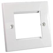 Flat Faceplate 50mm x 50mm Single Gang