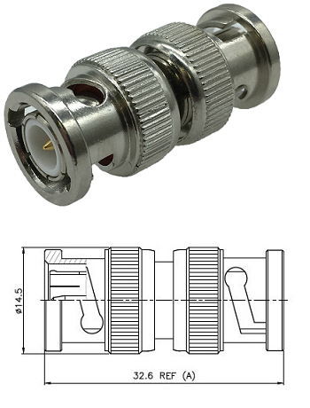 BNC Plug/Plug Adaptor 75 ohm