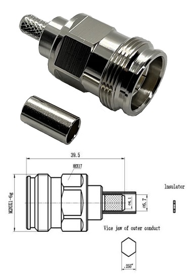 4.3/10 Crimp Jack LMR240 Easy-Fit