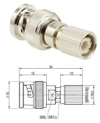 BNC Plug - 1.6/5.6 Plug