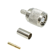 TNC RP Crimp Straight Plug RG142, RG223, RG400 (solder pin)