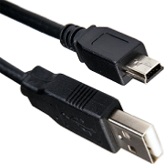 USB 2.0 Type A to Mini 5 Pin Cable 2m