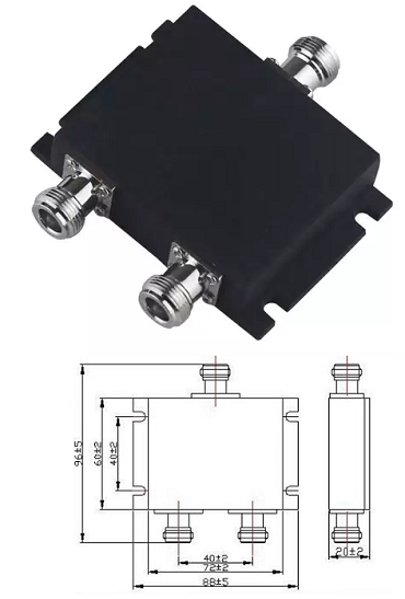 Power Splitter (UHF 300-500MHz, 50W, N-Female 2 Way)