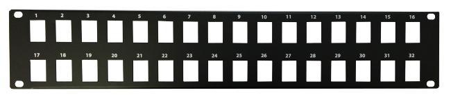 Modular A/V Patch Panel 32 Port, 2U