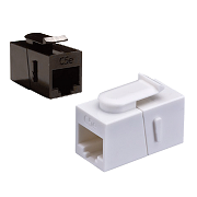 Unshielded RJ45 Jack-Jack Press Fit Coupler Module