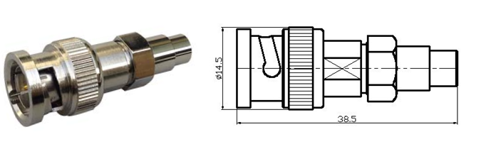 BNC Plug - IDC In Line