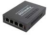 10/100M Media converter (1xOptical, 4xEthernet)