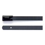 Black Polyester Coated Stainless Steel Ties
