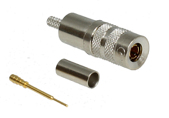 1.0/2.3 Crimp Plug RG174, RG316 (1.2mm crimp)