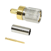 1.6/5.6 Straight Crimp Plug Flex 3 (Solder Pin)