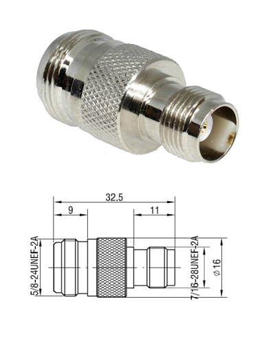 TNC Jack to N Jack Adaptor