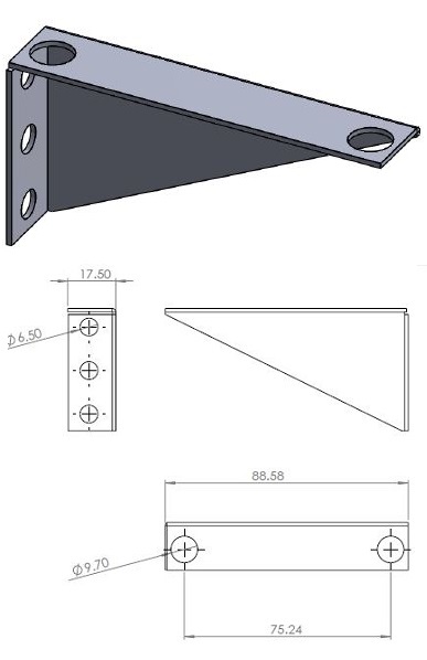 2U 19"Angle Bracket (Pair)