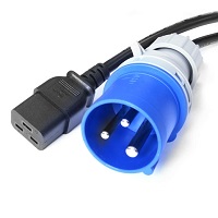 Commando (IEC309) 16 Amp - C19 Cable