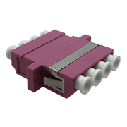 LC/LC Adaptor Quad OM4 SC footprint, Pink